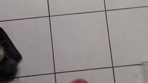 Bathroom Floor Cumshot