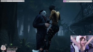 CUTE AND HOT TWITCH STREAMER GETTING CHASED LIVE