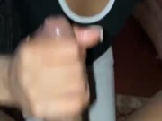 Ebony giving sloppy head 5/16