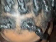 Ebony giving sloppy head 9/16