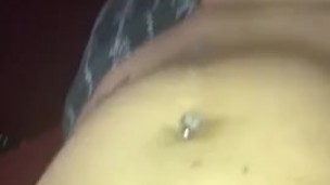 Big dick tattooed transgender girl cums 