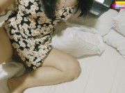 Beautiful girl with floral dress โดนจับเย็ดคาชุดลายดอกไม้อย่างเสียว 7/16