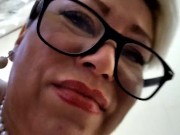 Magic boobs big nipples of my mature slutwife! And of course this whore will suck my dick! 3/16