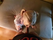 Fucking my stepsister in the mouth & in the pussy parents at work (Mila cry) 1/16