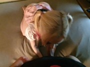 Fucking my stepsister in the mouth & in the pussy parents at work (Mila cry) 5/16