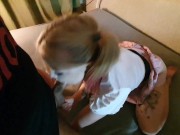 Fucking my stepsister in the mouth & in the pussy parents at work (Mila cry) 8/16