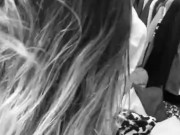 The secretary caresses herself 10/16