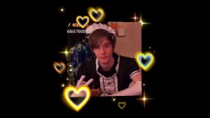 Fundy is hot in a maid dress
