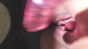 College girl fucks a dildo