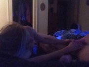 sexy blonde rides this hard prick like a pro 2/16