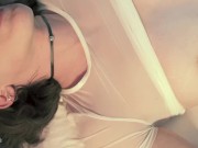 Creampie drips from hot milf's pussy after doggystyle sex 1/16