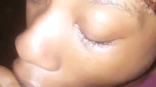 Ebony blow job outdoors pt2