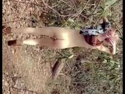 Petite hiking fully naked through Public Waterfall Trail (Full Version) 10/16