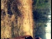 Petite hiking fully naked through Public Waterfall Trail (Full Version) 6/16