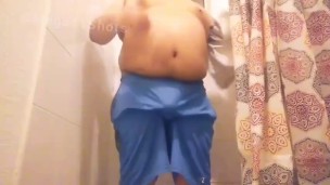Playing in the shower