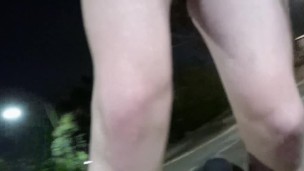 Jerking Off In Public - freeballing On My BMX bike - Cruising At 3am In the park!