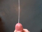 Huge massive cumshot (9 squirts of cum)