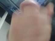 Bathroom masturbation at work
