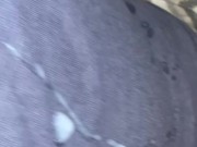 Close up quick Cumshot at night amateur handjob big load Uncutcock Lots of sperm Jerk off Hard Cock