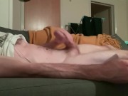 Hot 1 1 masturbation show, feet, big cock wanked