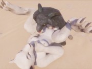 Wild Life / Kira Lion Furry gets Facefucked