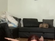doing yoga naked and at the end masturbates and cums on camera 6/16