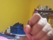 Masturbating