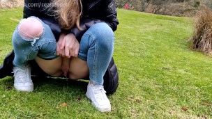 Peeing on a golf course