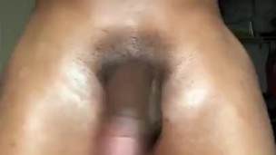 PLAYING WITH MY BIG FAT DICK OILED UP