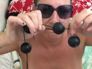 Smoke and cumming on my toys then licking up all my creamy grool! 13/16