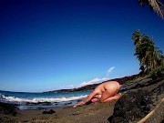 nude yoga 20 mins in the sun on the beach love it when the waves cum Amber Lamb Amazon Gift List 10/16