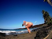 nude yoga 20 mins in the sun on the beach love it when the waves cum Amber Lamb Amazon Gift List 11/16