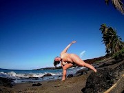 nude yoga 20 mins in the sun on the beach love it when the waves cum Amber Lamb Amazon Gift List 9/16