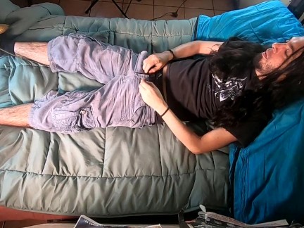 Male Solo Cum Eating 8 ( up angle )