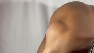 Watch me stroke my huge black dick in 4k