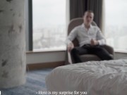 Cuckold watches his busty girl being creampied by a stranger - Eva Elfie 4/16