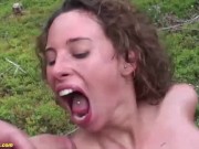 german teen outdoor threesome anal fucked 7/16