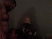 Bbw doggy making him cum twice  14/16