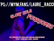 Laure Raccuzo - Elle suce en GloryHole et se fait arroser de sperme ! 12/16