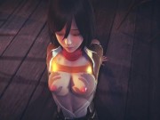 [ATTACK ON TITAN] POV You found Mikasa at the bar (3D PORN 60 FPS) 1/16