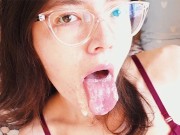 Slutty Girlfriend Loves Getting Cum In Her Mouth After Passionate Blowjob And Penetration 4K