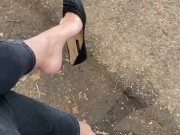 Public dangling preview  - Screenshot 3 of 16 - Feet Fetish