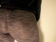 Big Bouncing Booty Step Mom Dances With a Wedgie In Her Giant Ass