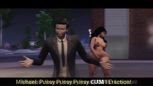 Chubby slut jacks off to the office