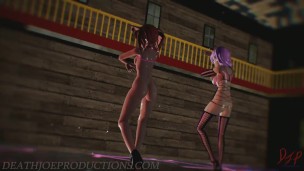 MMD R18 Misaka And Kuroko - Blackpink Whistle 1212