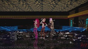 MMD R18 Mika Yamakaze And Misaka Higai Mousou Keitai Joshi 1230