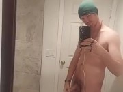 Whipping out my cock real quick at a friend's house 