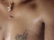 Daddy given uniqueen a golden shower followed by me peeing 13/16