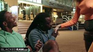 BLACKEDRAW BBC-loving hottie gets double teamed