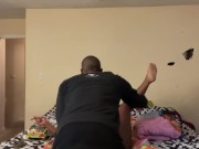 Daddy horny won’t let me finish folding clothes 1/16